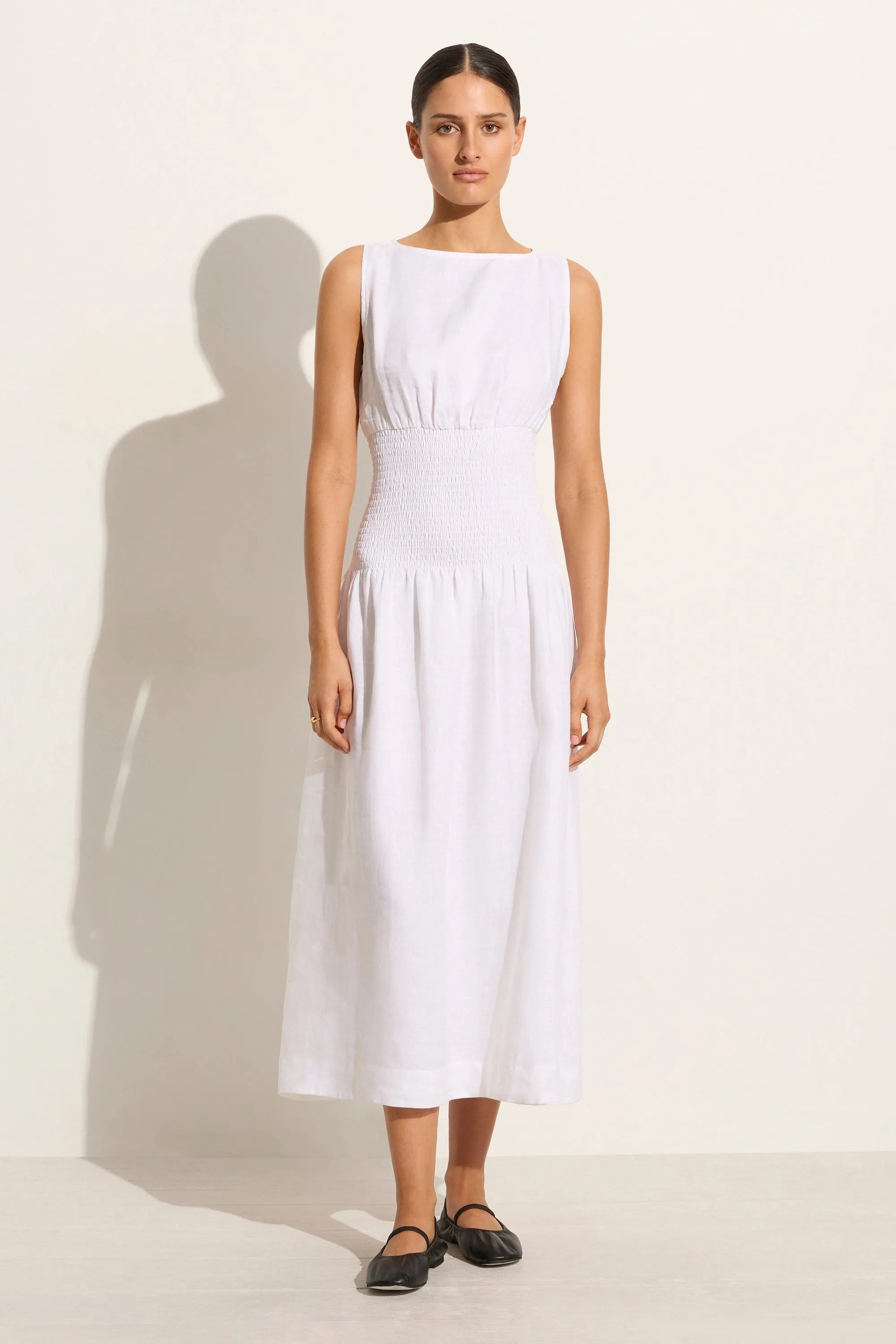 La Canella Midi Dress White - Final Sale sold by Faithfull the Brand