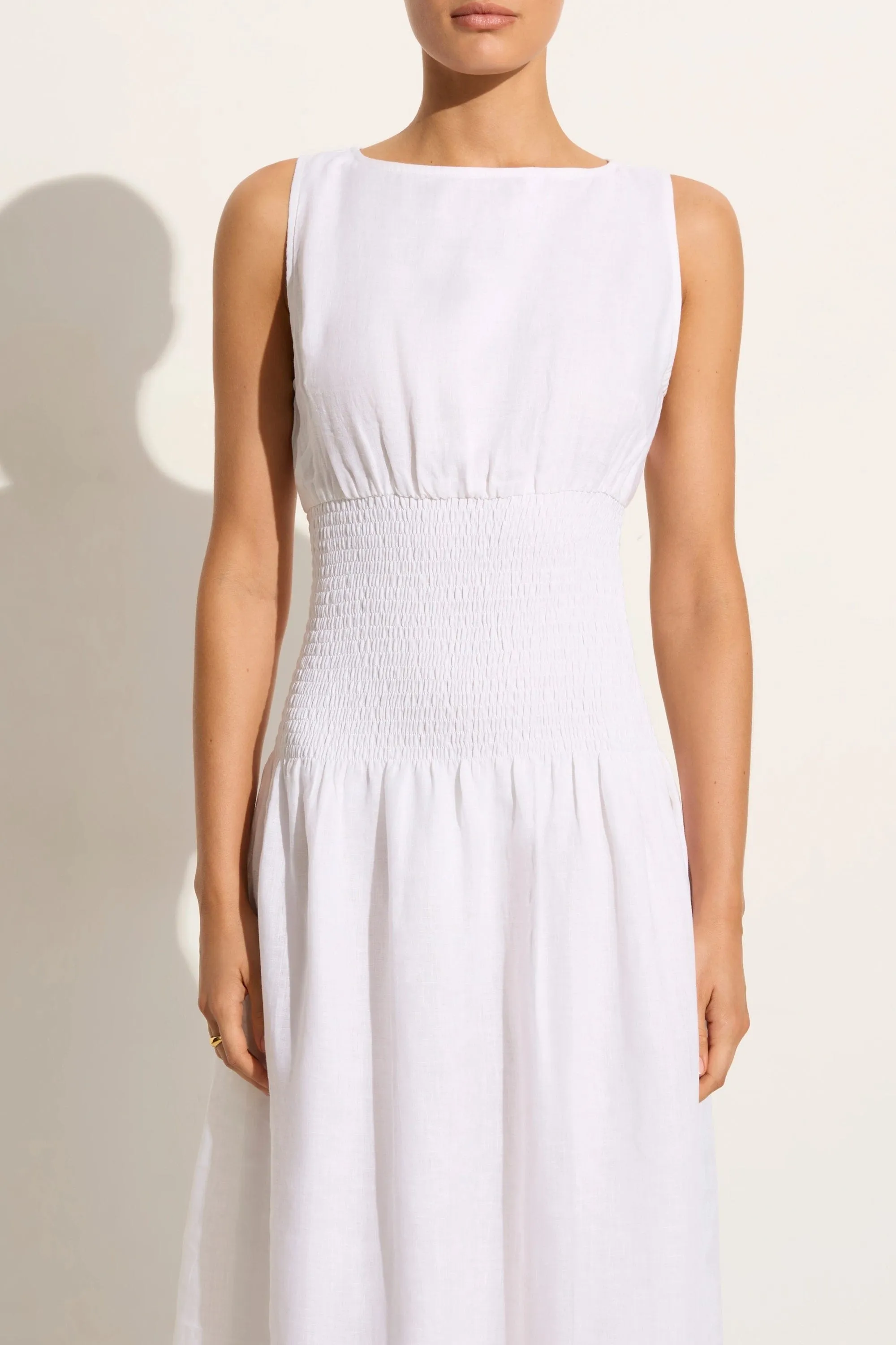 La Canella Midi Dress White - Final Sale sold by Faithfull the Brand product image thumbnail 4