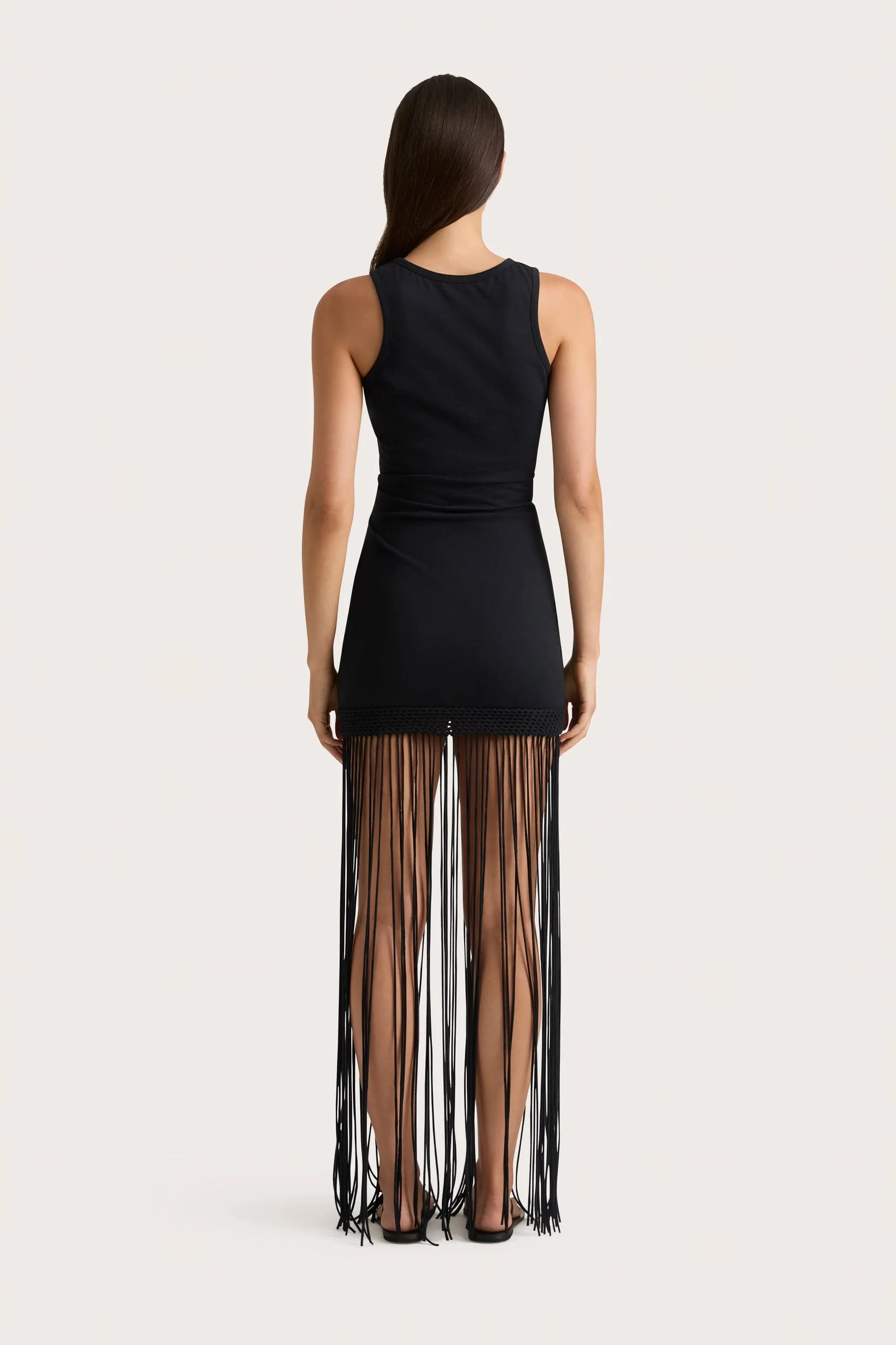Maceio Fringed Dress Black - Final Sale sold by Faithfull the Brand product image thumbnail 5