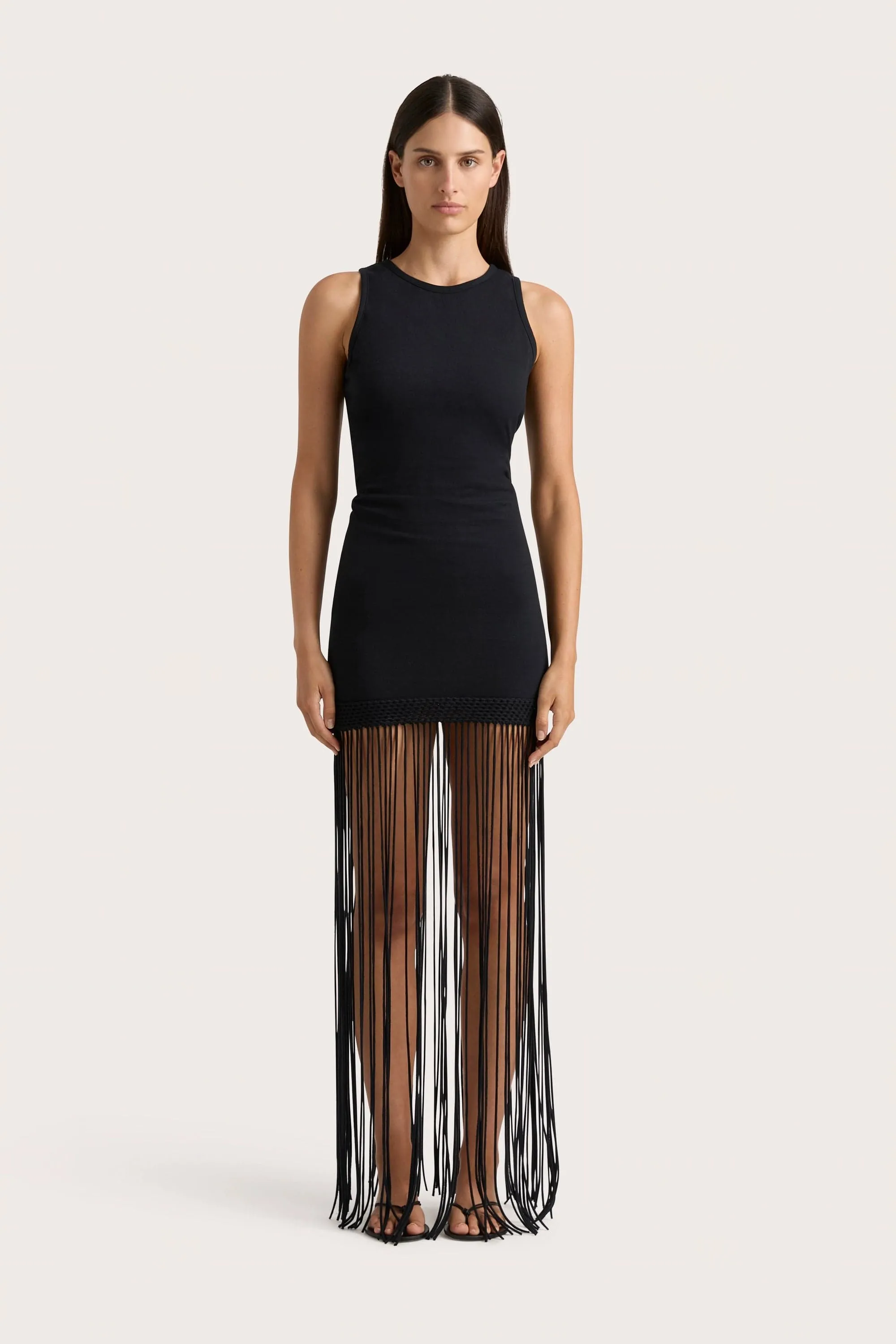 Maceio Fringed Dress Black - Final Sale sold by Faithfull the Brand