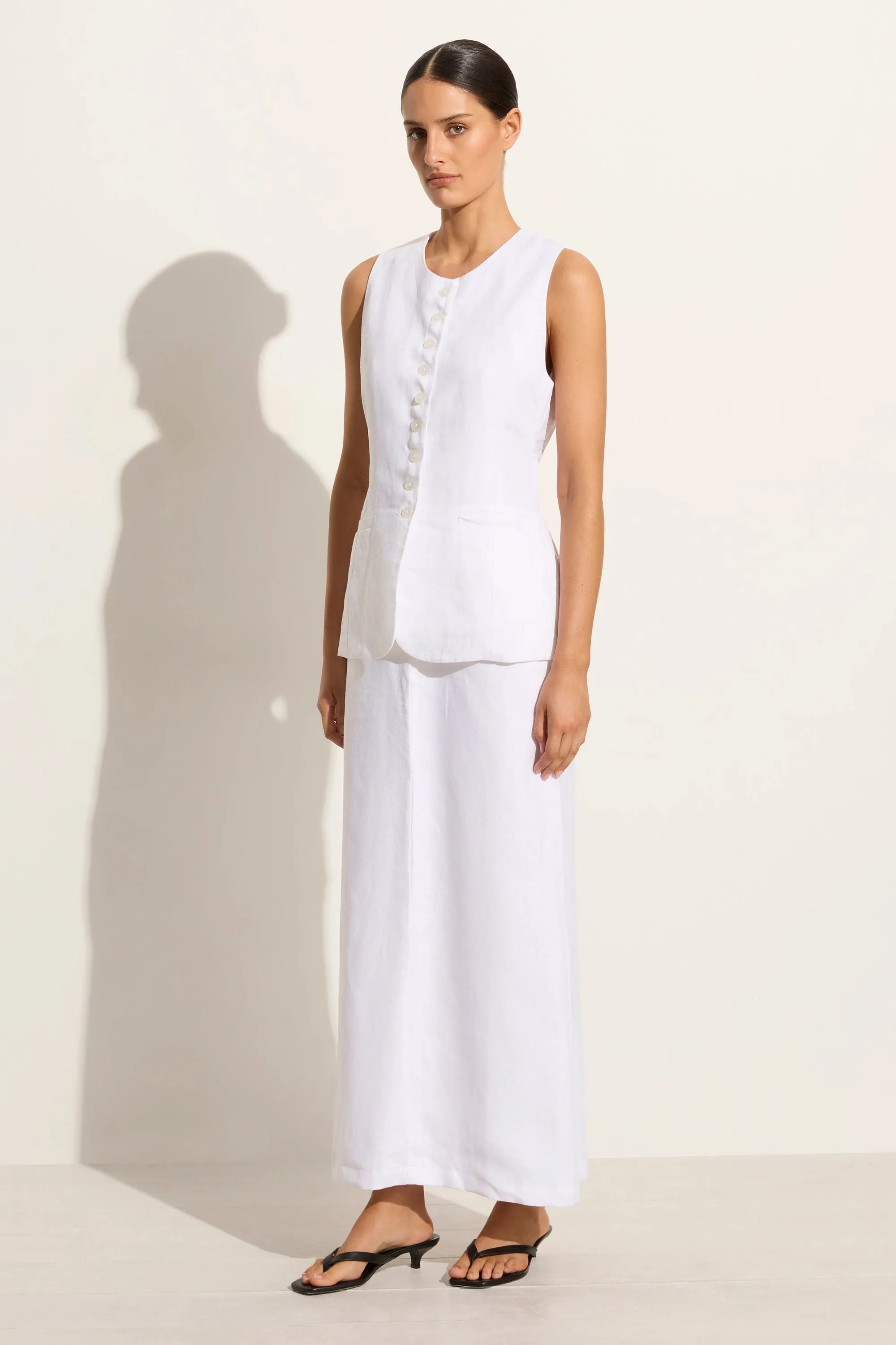 Nelli Skirt White - Final Sale sold by Faithfull the Brand product image thumbnail 4