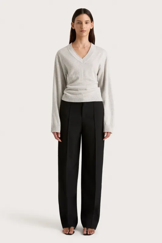 Frederikke Cashmere Sweater Grey Marle - Final Sale sold by Faithfull the Brand
