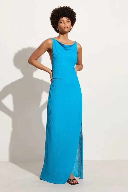 Palermo Maxi Dress Turquoise - Final Sale sold by Faithfull the Brand