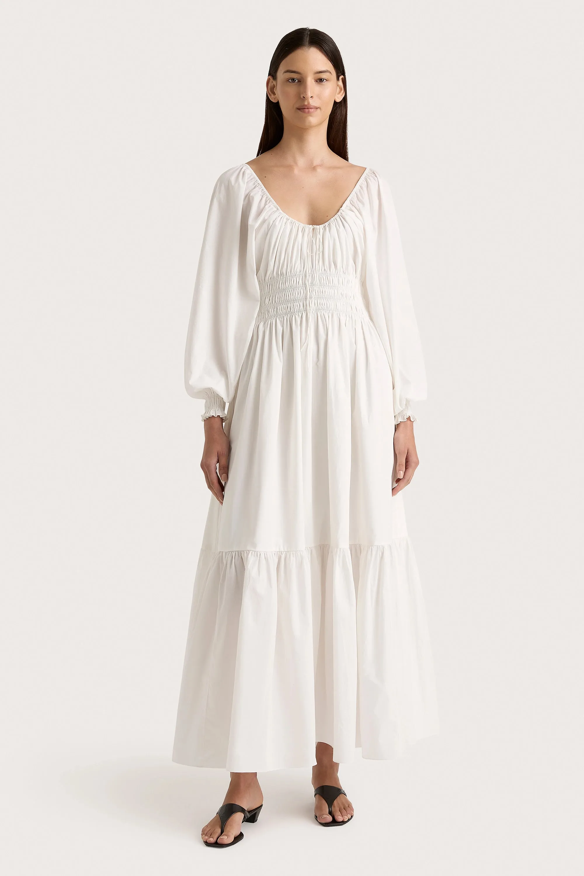 Fleur Maxi Dress White - Final Sale sold by Faithfull the Brand