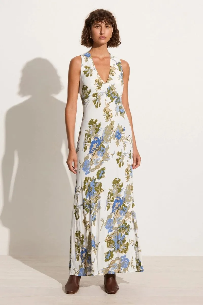 Romi Maxi Dress Escala Floral Ivory sold by Faithfull the Brand