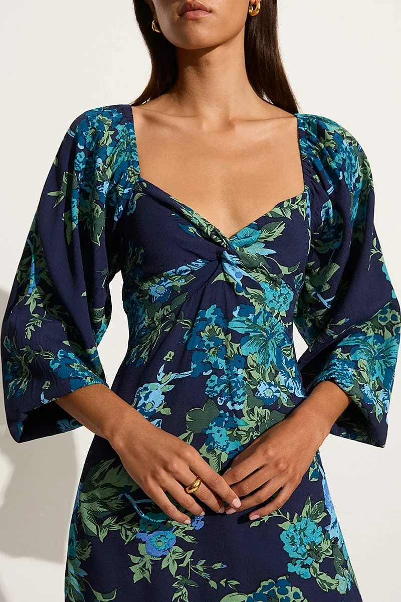 Amias Mini Dress Escala Floral Navy - Final Sale sold by Faithfull the Brand product image thumbnail 2