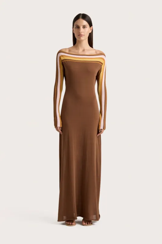 Citara Maxi Dress Cocoa - Final Sale sold by Faithfull the Brand