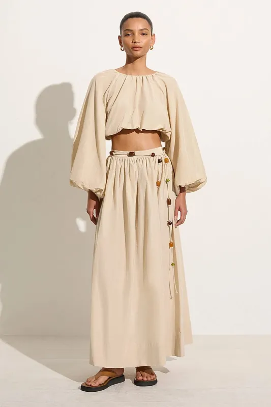 Lido Skirt Creme - Final Sale sold by Faithfull the Brand