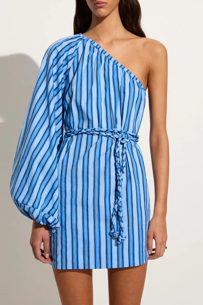 Calia Mini Dress Akaia Stripe Blue sold by Faithfull the Brand product image thumbnail 3