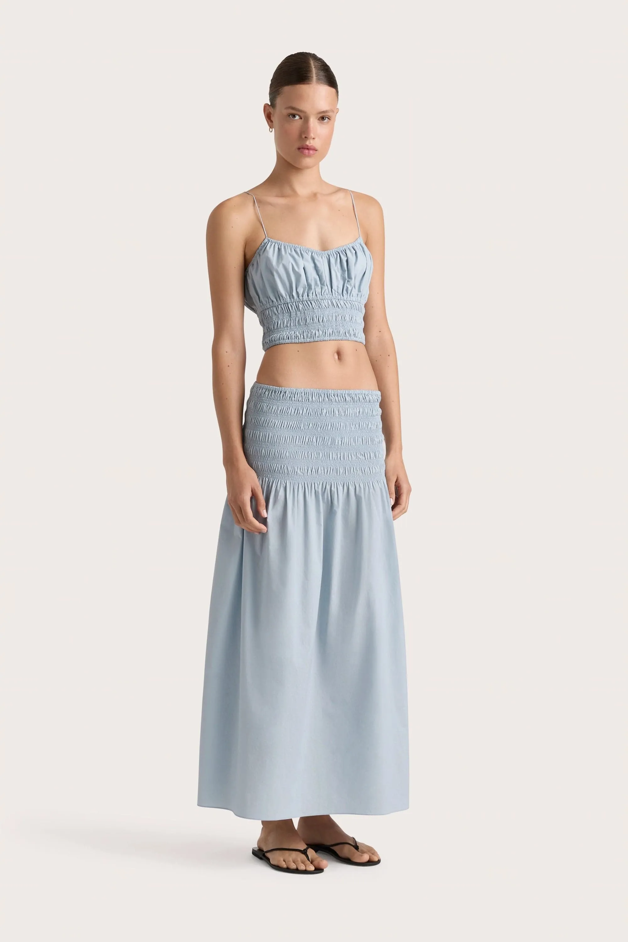 Baia Skirt Sky Blue - Final Sale sold by Faithfull the Brand product image thumbnail 3