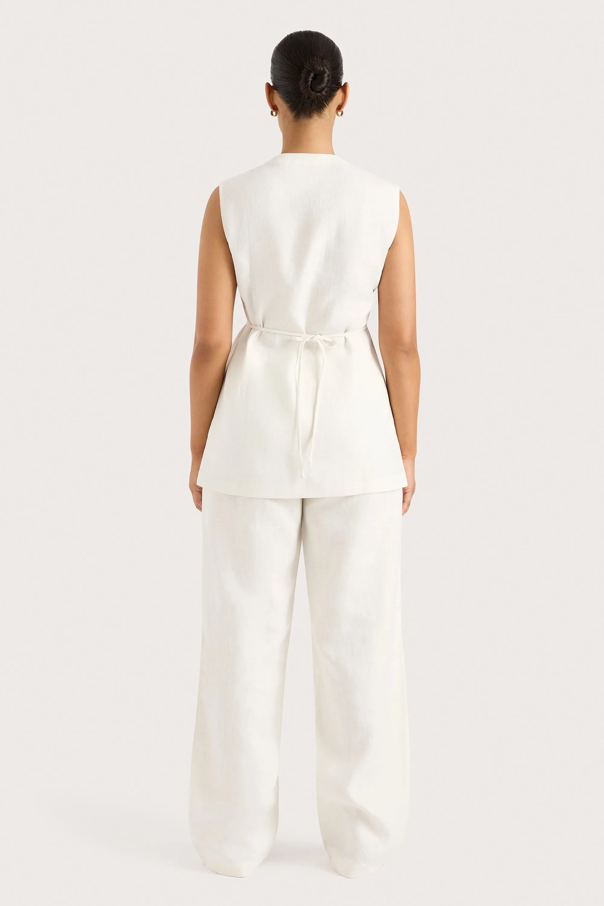 Lulea Wrap Vest White - Final Sale - Final Sale sold by Faithfull the Brand product image thumbnail 5