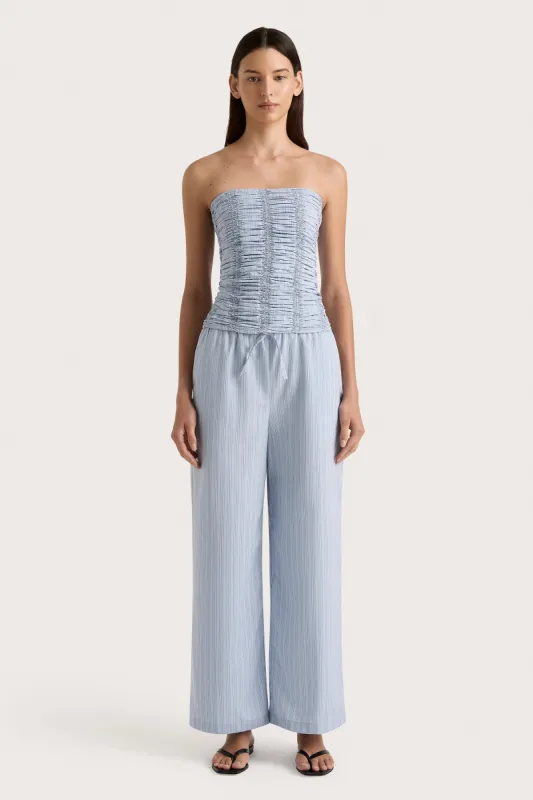 Freja Pant Blue Pinstripe - Final Sale sold by Faithfull the Brand
