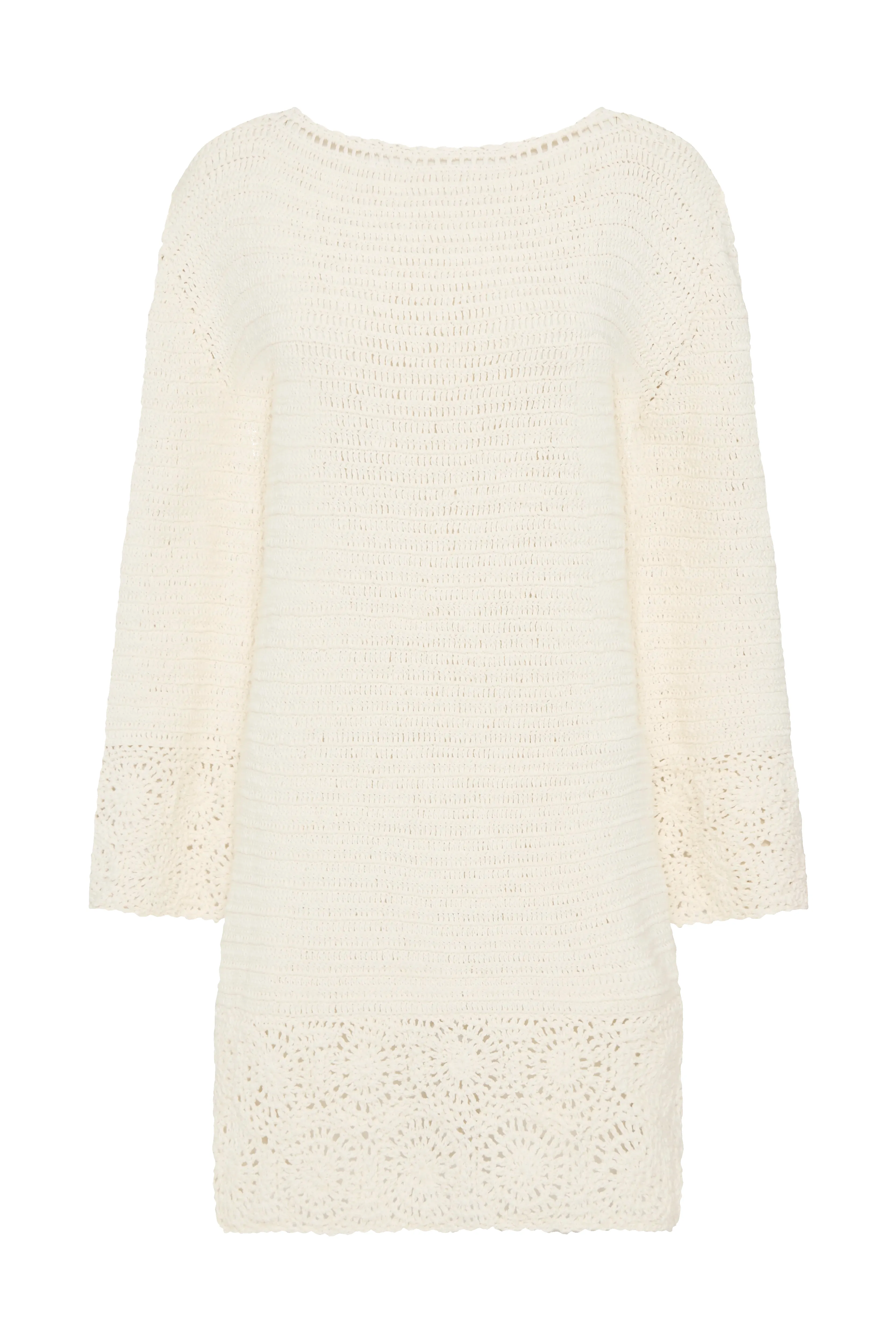 Ruia Handmade Crochet Dress Off White - Final Sale sold by Faithfull the Brand product image thumbnail 5