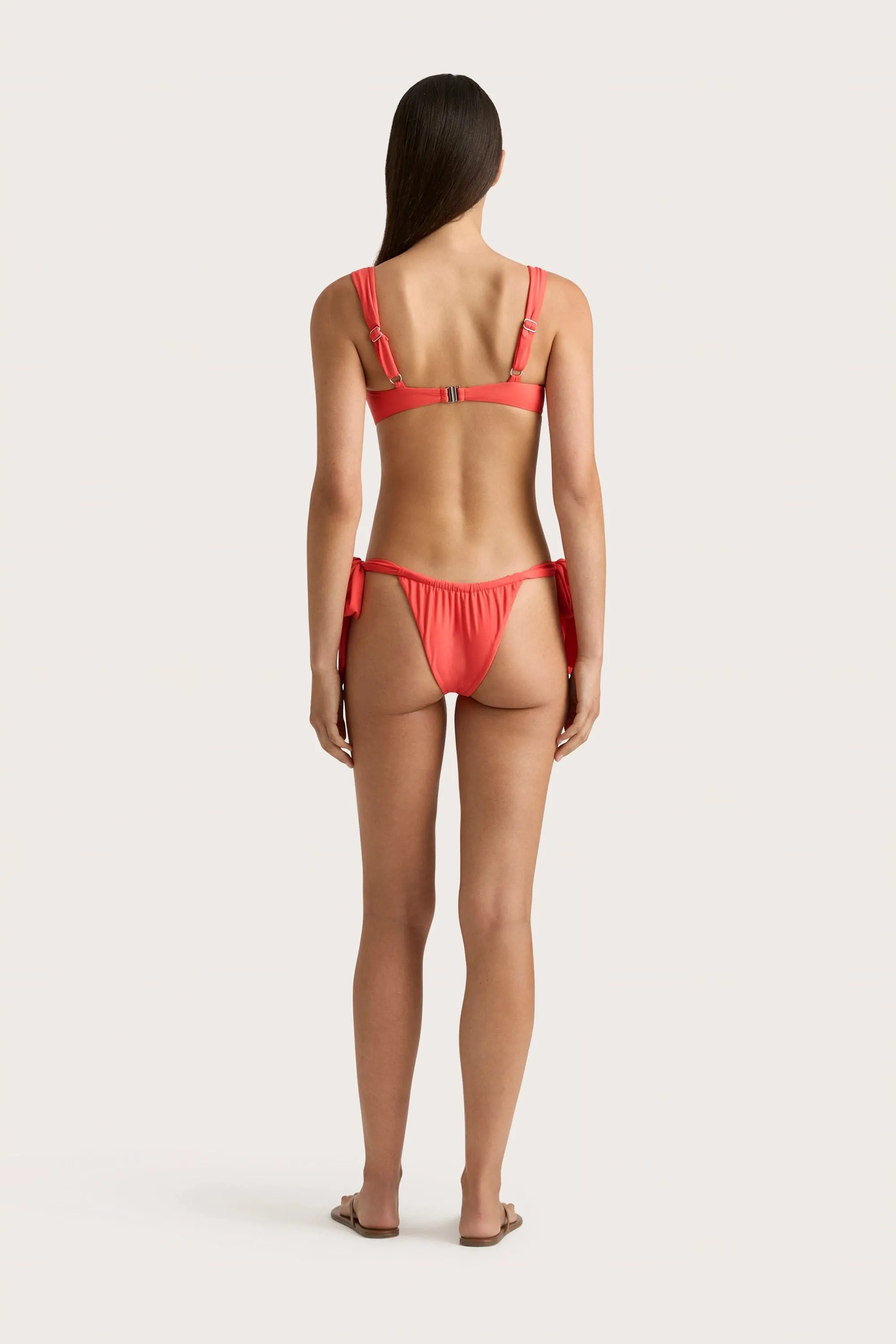 Costa Bikini Bottom Vermillion - Final Sale sold by Faithfull the Brand product image thumbnail 4