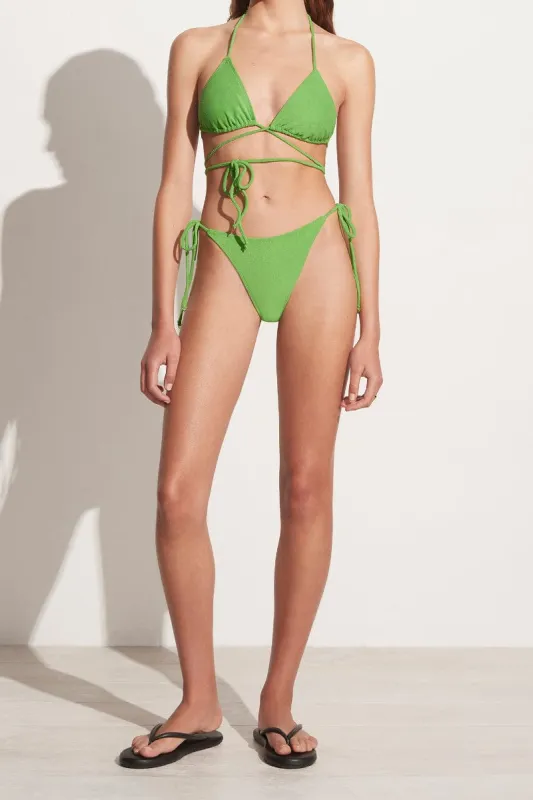 Andrea Bikini Bottoms Kiwifruit Towelling - Final Sale sold by Faithfull the Brand