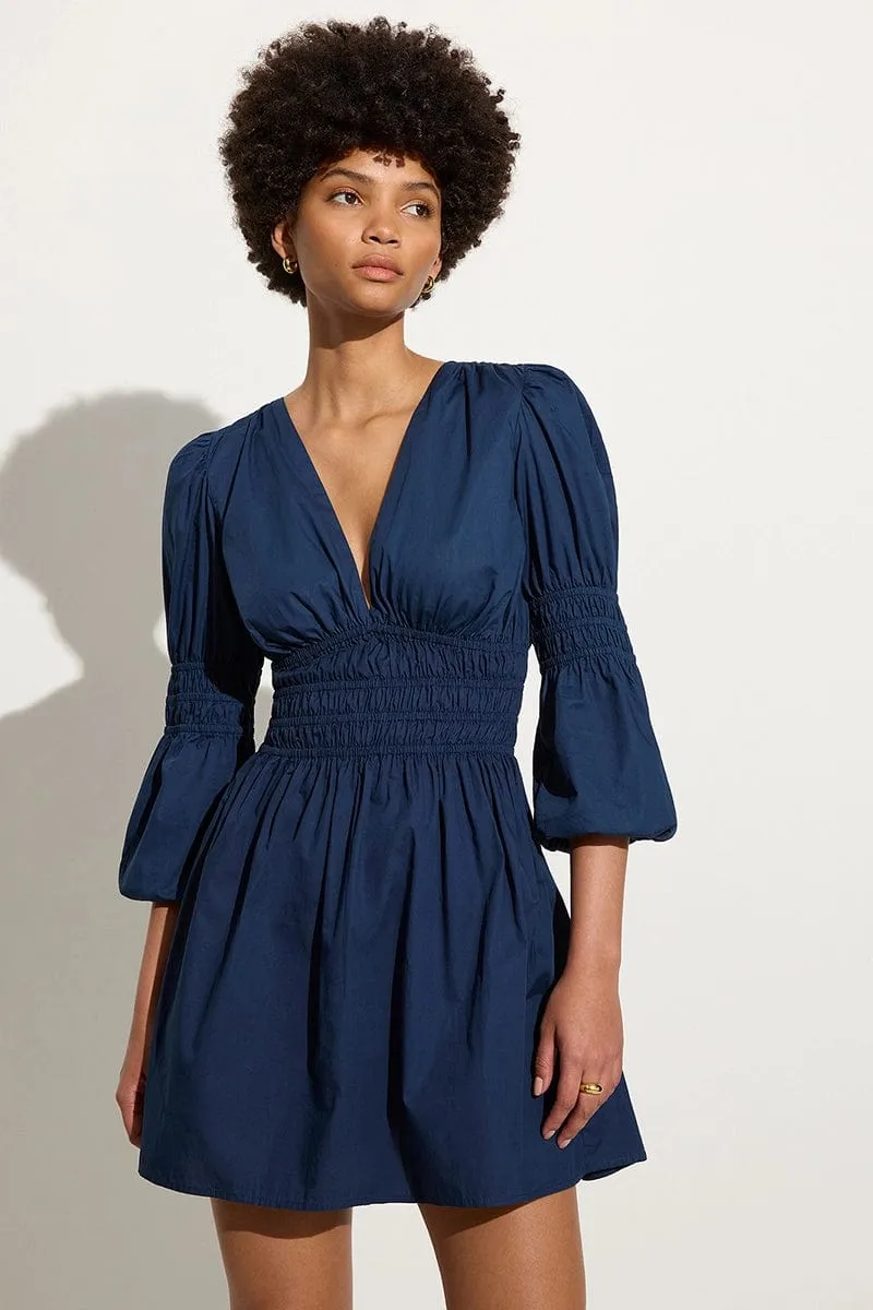 Noria Mini Dress Midnight Blue sold by Faithfull the Brand product image thumbnail 2