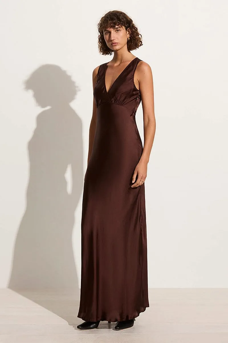 Barossa Maxi Dress Dark Truffle sold by Faithfull the Brand product image thumbnail 3