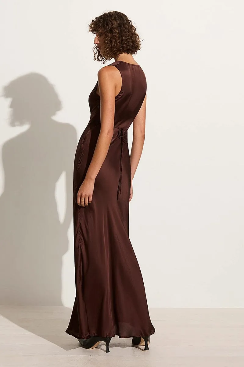 Barossa Maxi Dress Dark Truffle sold by Faithfull the Brand product image thumbnail 5