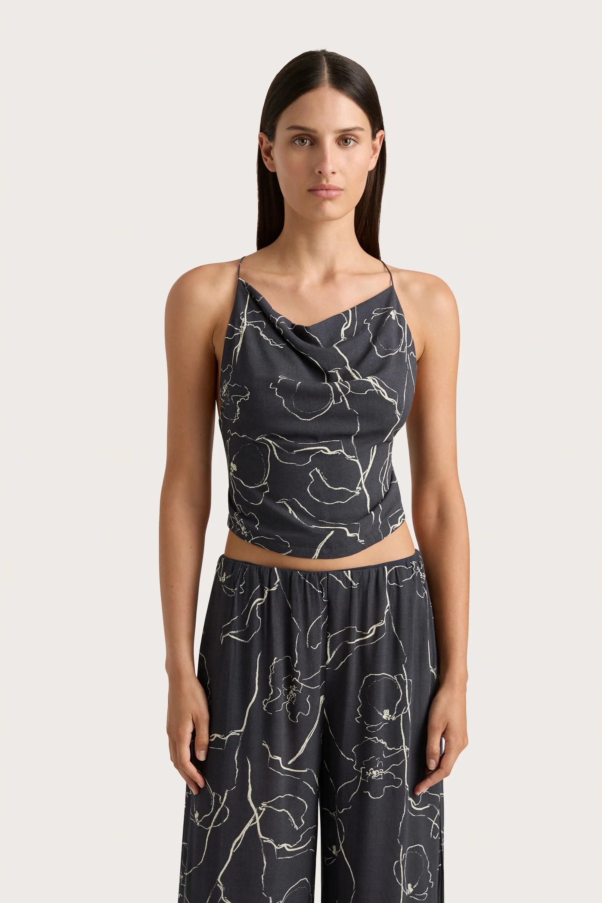 Aurelie Top Calla Charred Navy - Final Sale sold by Faithfull the Brand product image thumbnail 4