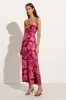 Tortugas Midi Dress Mica Floral Pink sold by Faithfull the Brand