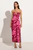 Tortugas Midi Dress Mica Floral Pink sold by Faithfull the Brand