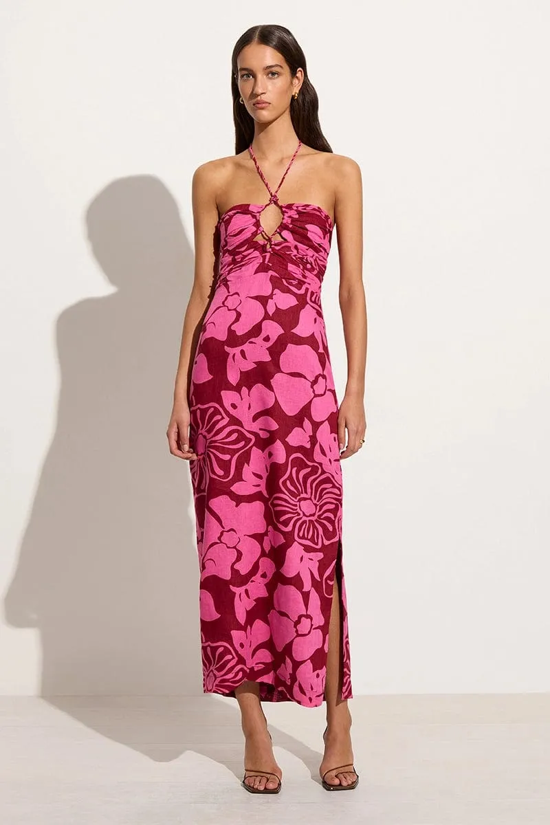 Tortugas Midi Dress Mica Floral Pink | Parallel