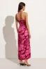 Tortugas Midi Dress Mica Floral Pink sold by Faithfull the Brand
