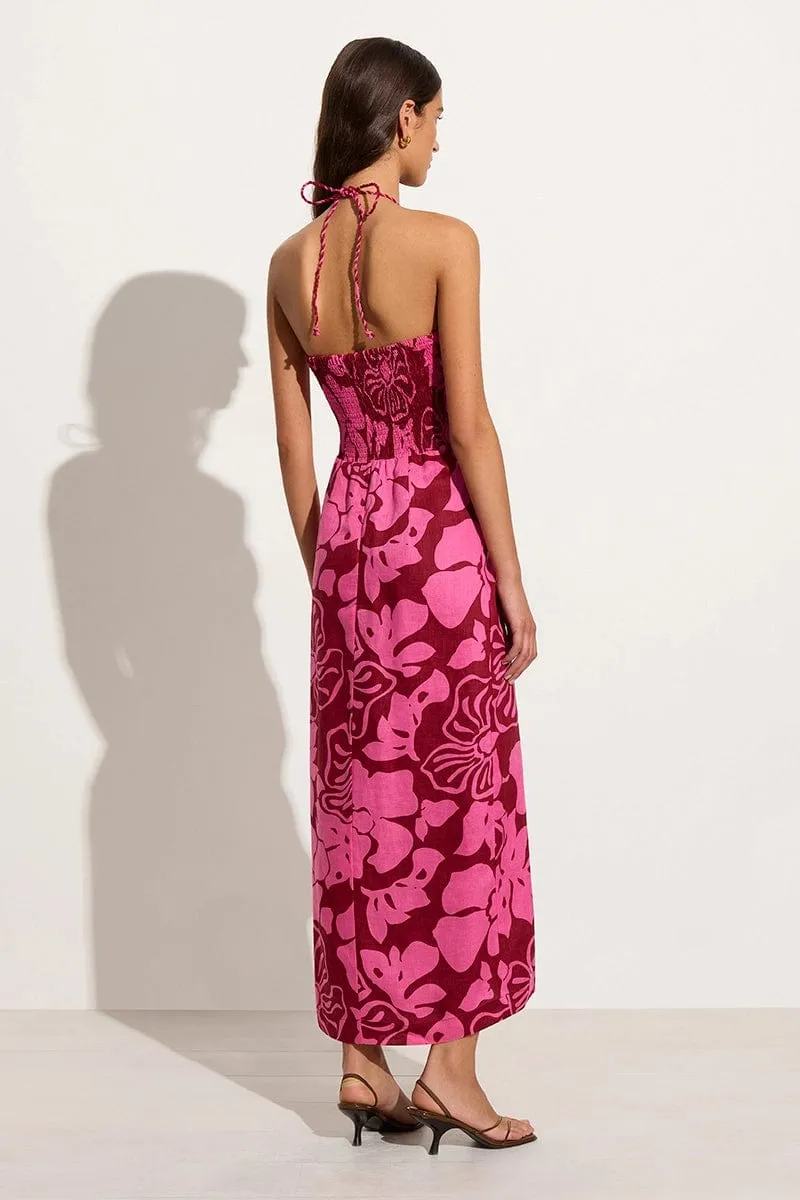 Tortugas Midi Dress Mica Floral Pink sold by Faithfull the Brand product image thumbnail 5