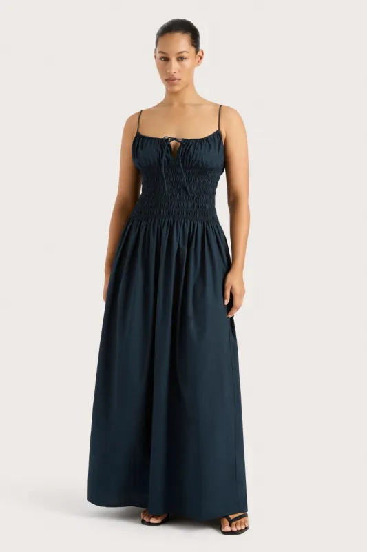 Claude Maxi Dress Navy - Final Sale sold by Faithfull the Brand