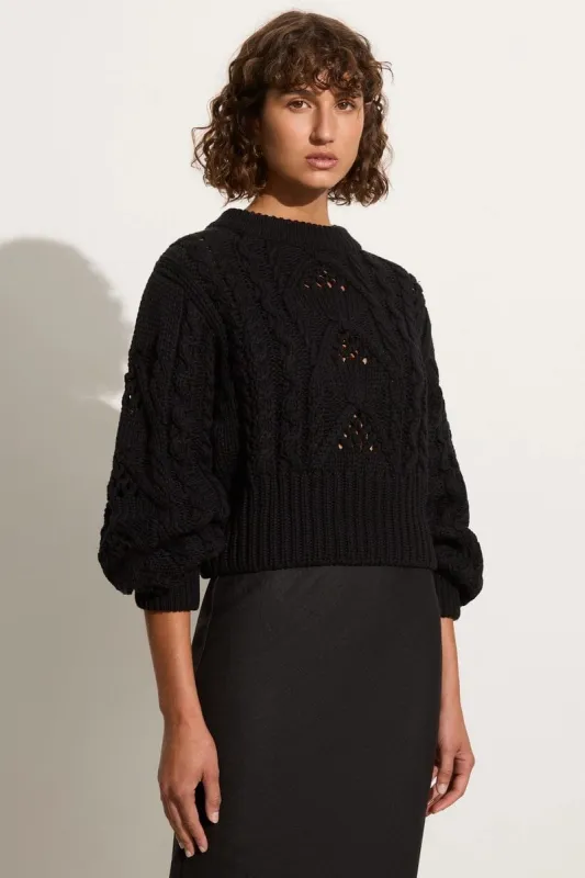 Alanna Knit Jumper Black - Final Sale sold by Faithfull the Brand
