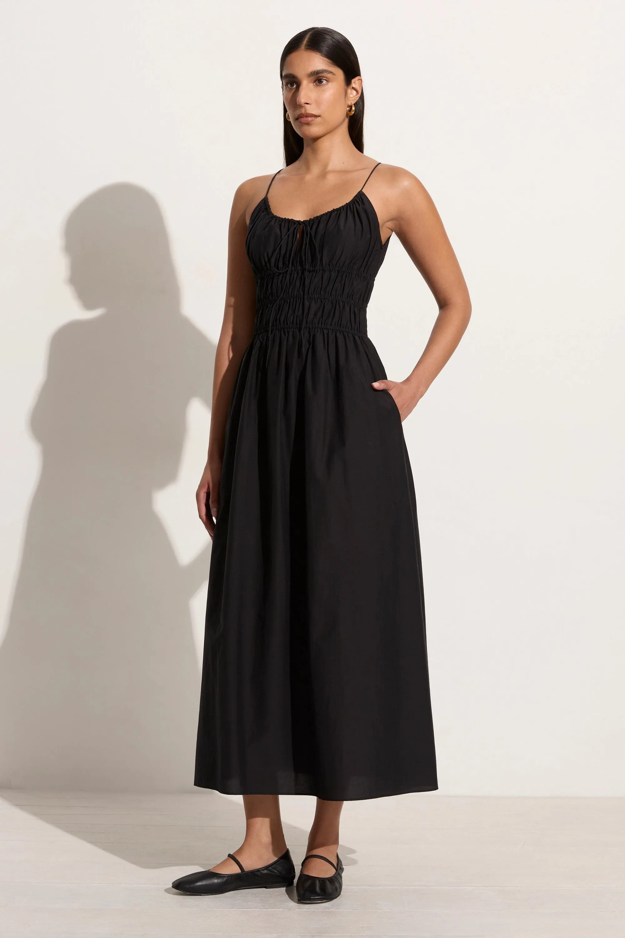 Carinna Midi Dress Black - Final Sale sold by Faithfull the Brand product image thumbnail 3