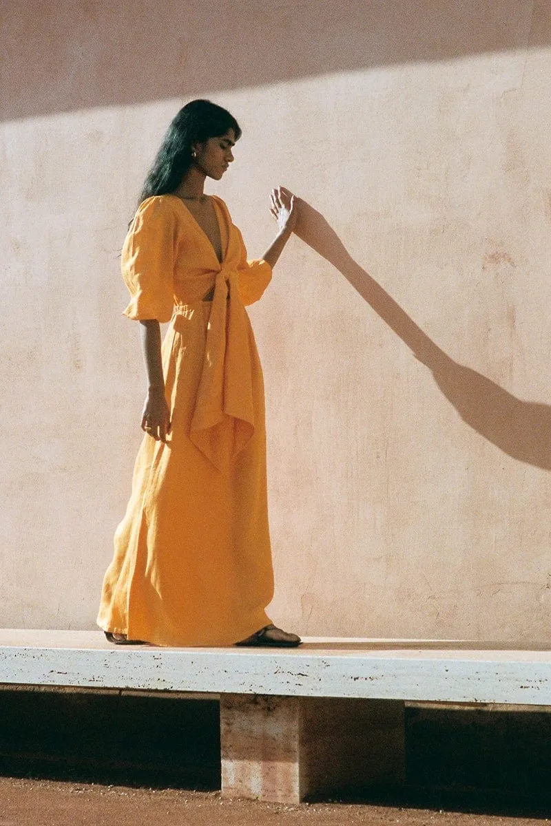 La Mia Maxi Dress Tuscan Sun - Final Sale sold by Faithfull the Brand product image thumbnail 2