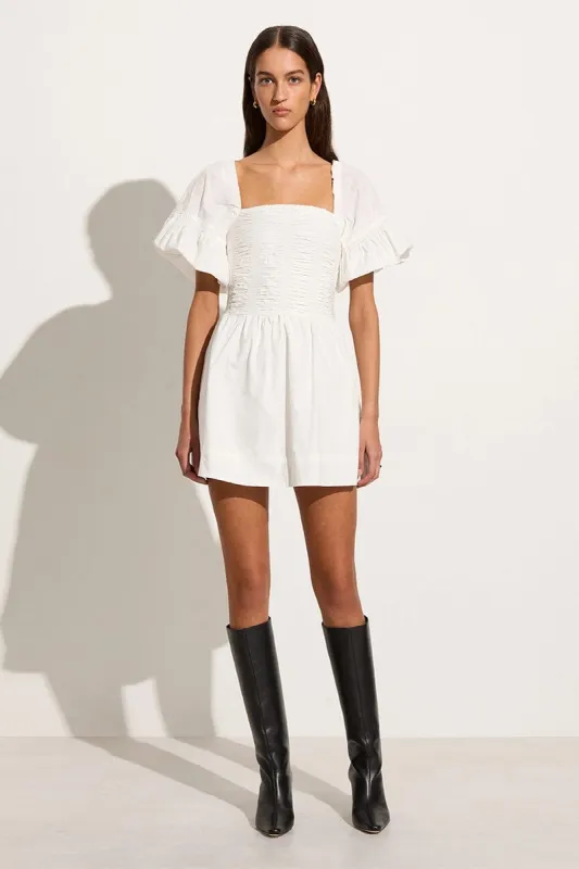 Belladonna Mini Dress White sold by Faithfull the Brand