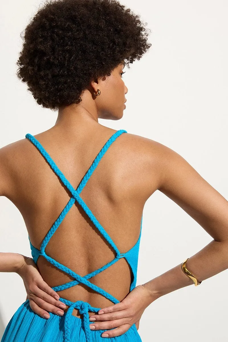 Dione Top Turquoise sold by Faithfull the Brand product image thumbnail 3