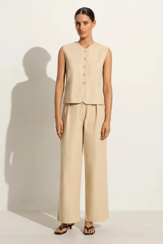 Udine Pant Bleached Sand - Final Sale sold by Faithfull the Brand
