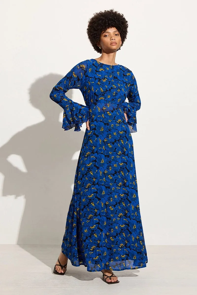 La Joya Maxi Dress El Limon Floral Blue sold by Faithfull the Brand product image thumbnail 3