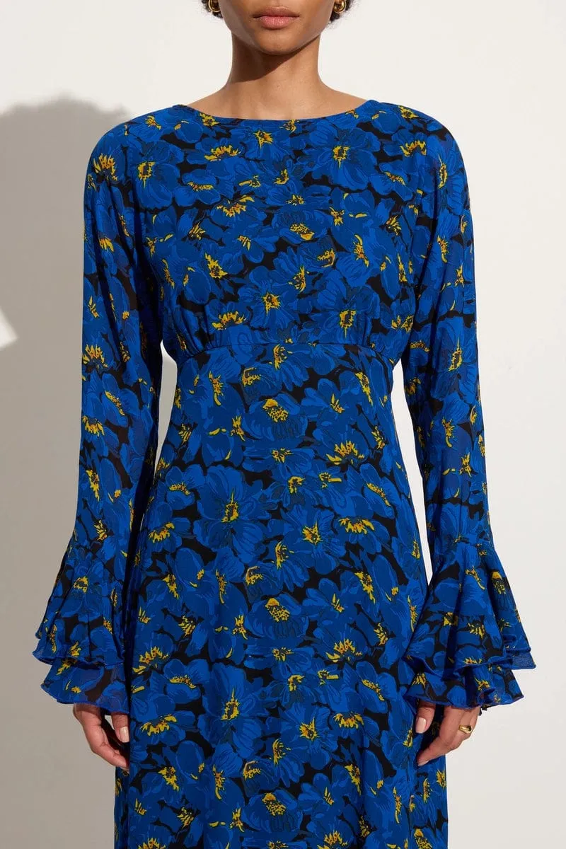 La Joya Maxi Dress El Limon Floral Blue sold by Faithfull the Brand product image thumbnail 4