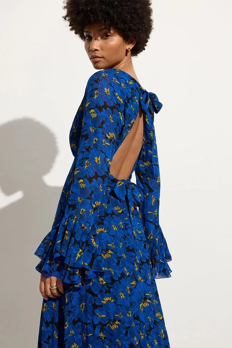 La Joya Maxi Dress El Limon Floral Blue sold by Faithfull the Brand product image thumbnail 5