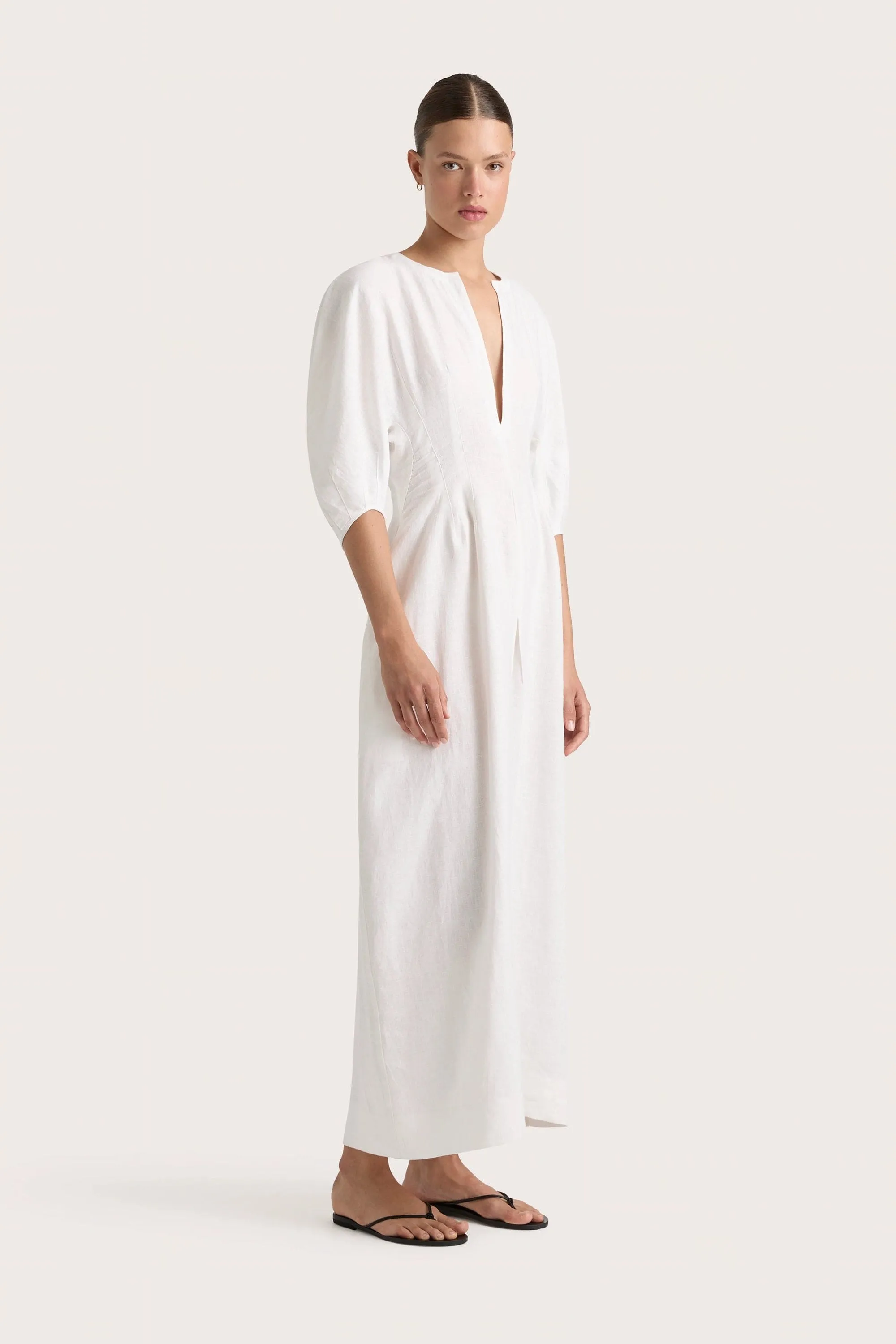 Soleil Maxi Dress White sold by Faithfull the Brand product image thumbnail 4