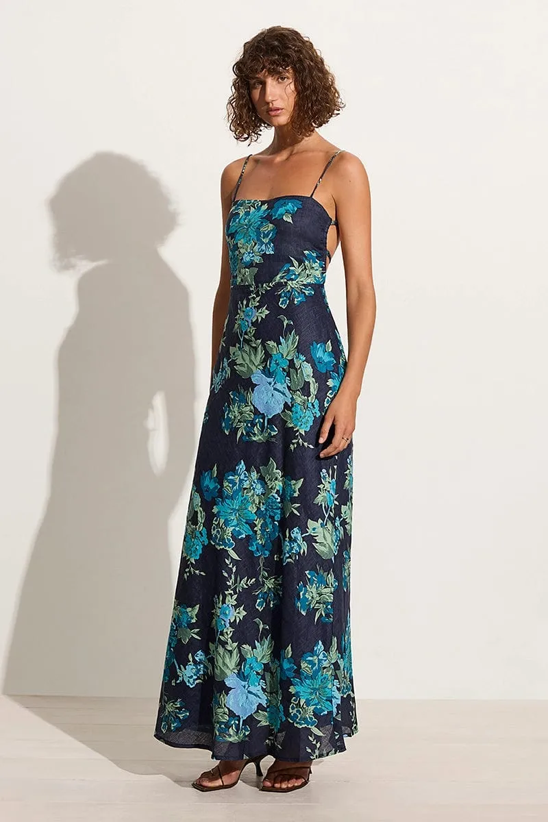 Garcia Maxi Dress Escala Floral Navy - Final Sale sold by Faithfull the Brand product image thumbnail 3