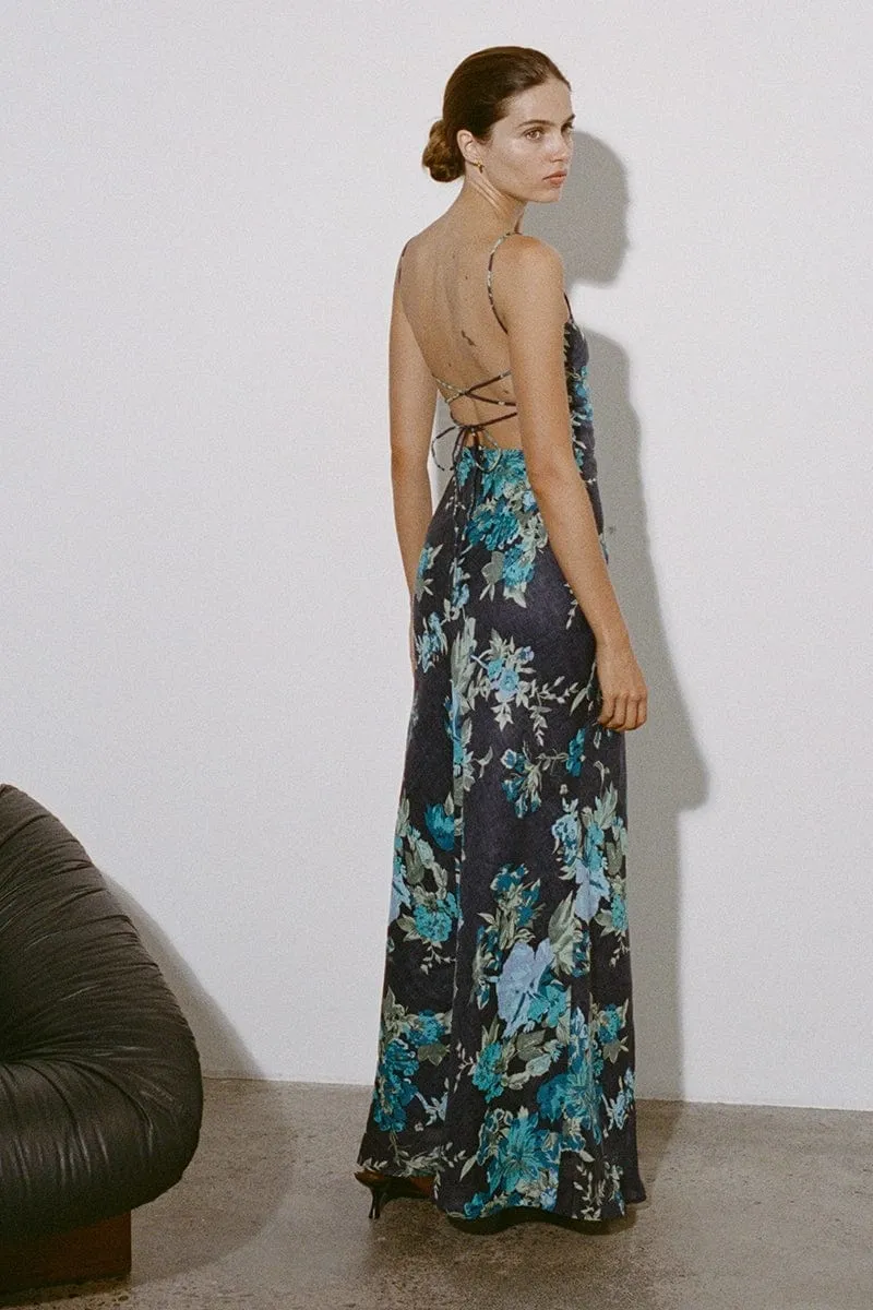 Garcia Maxi Dress Escala Floral Navy - Final Sale sold by Faithfull the Brand product image thumbnail 2