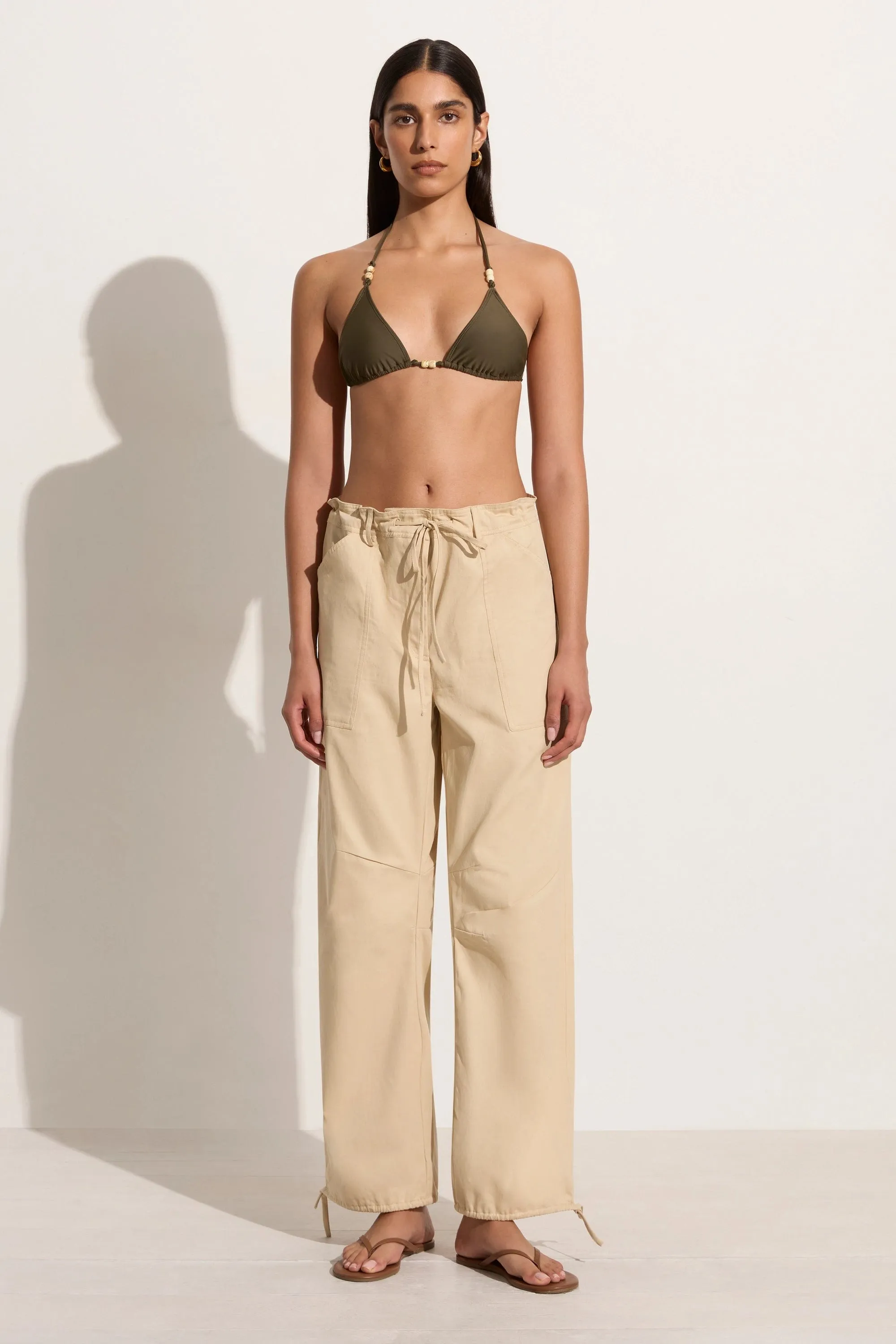 Cristo Pant Bleached Sand - Final Sale sold by Faithfull the Brand