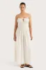 Aya String Maxi Dress Cream Pinstripe - Final Sale sold by Faithfull the Brand
