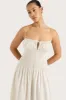 Aya String Maxi Dress Cream Pinstripe - Final Sale sold by Faithfull the Brand