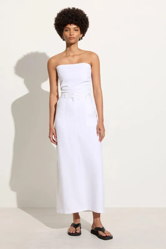 Amreli Maxi Skirt White - Final Sale sold by Faithfull the Brand
