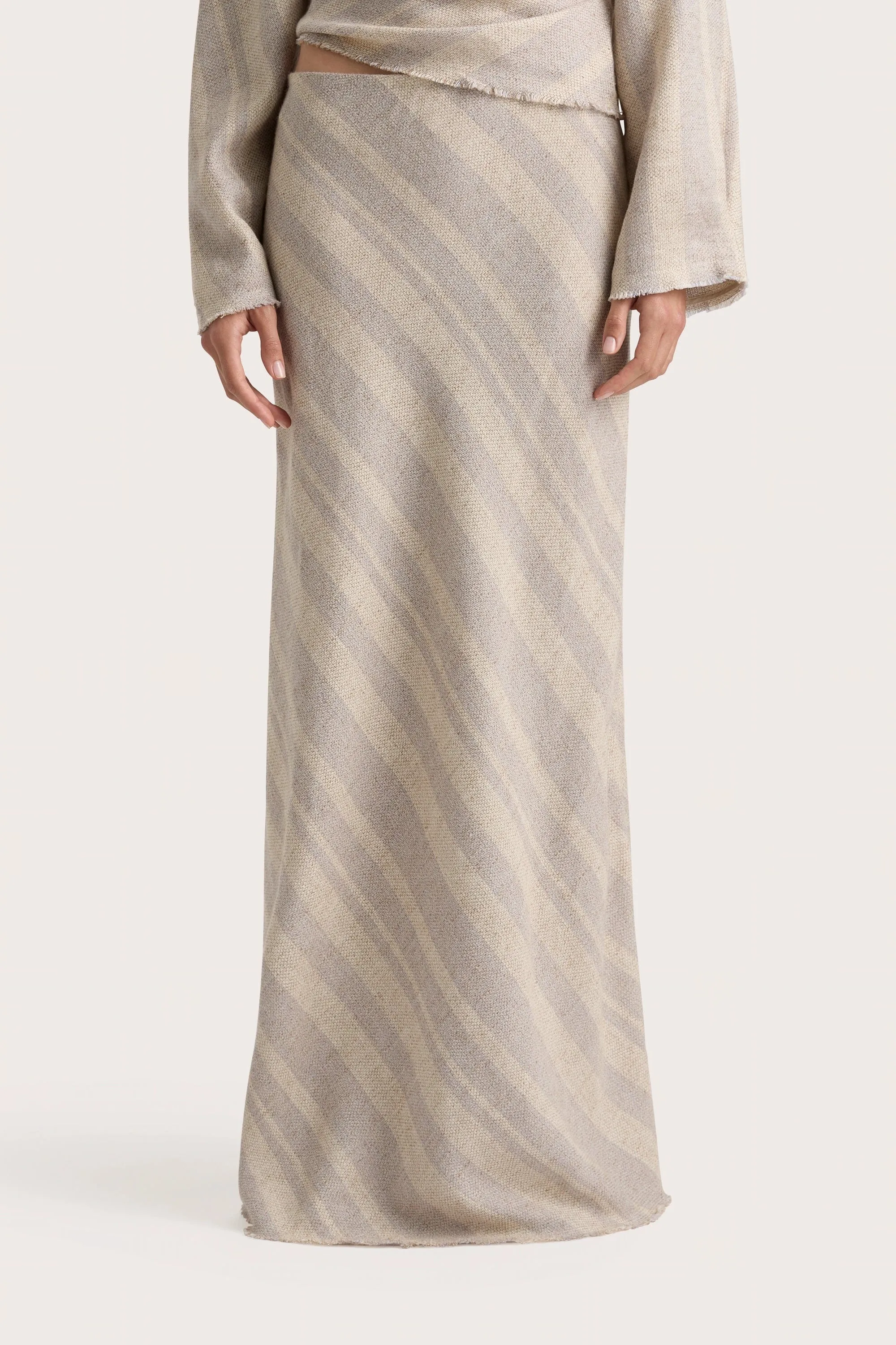 Sao Paulo Skirt Sand Sky Stripe - Final Sale sold by Faithfull the Brand product image thumbnail 3