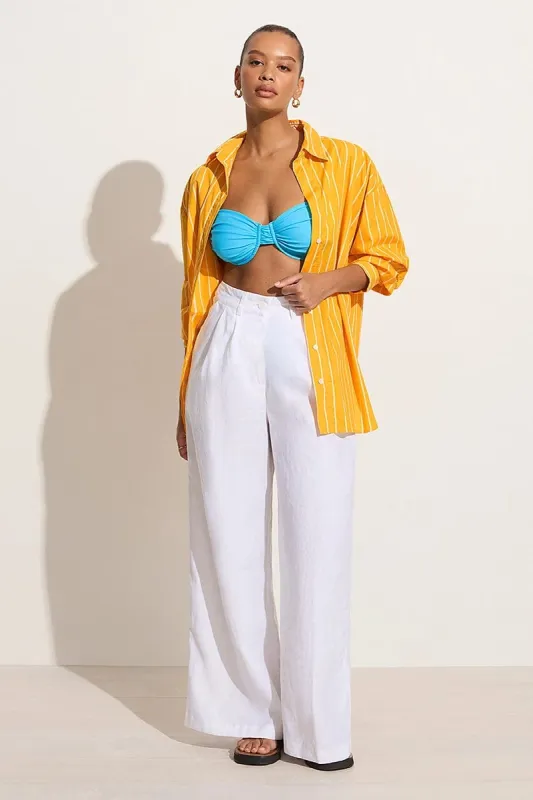 Daija Shirt Adia Stripe Print Citrus - Final Sale sold by Faithfull the Brand