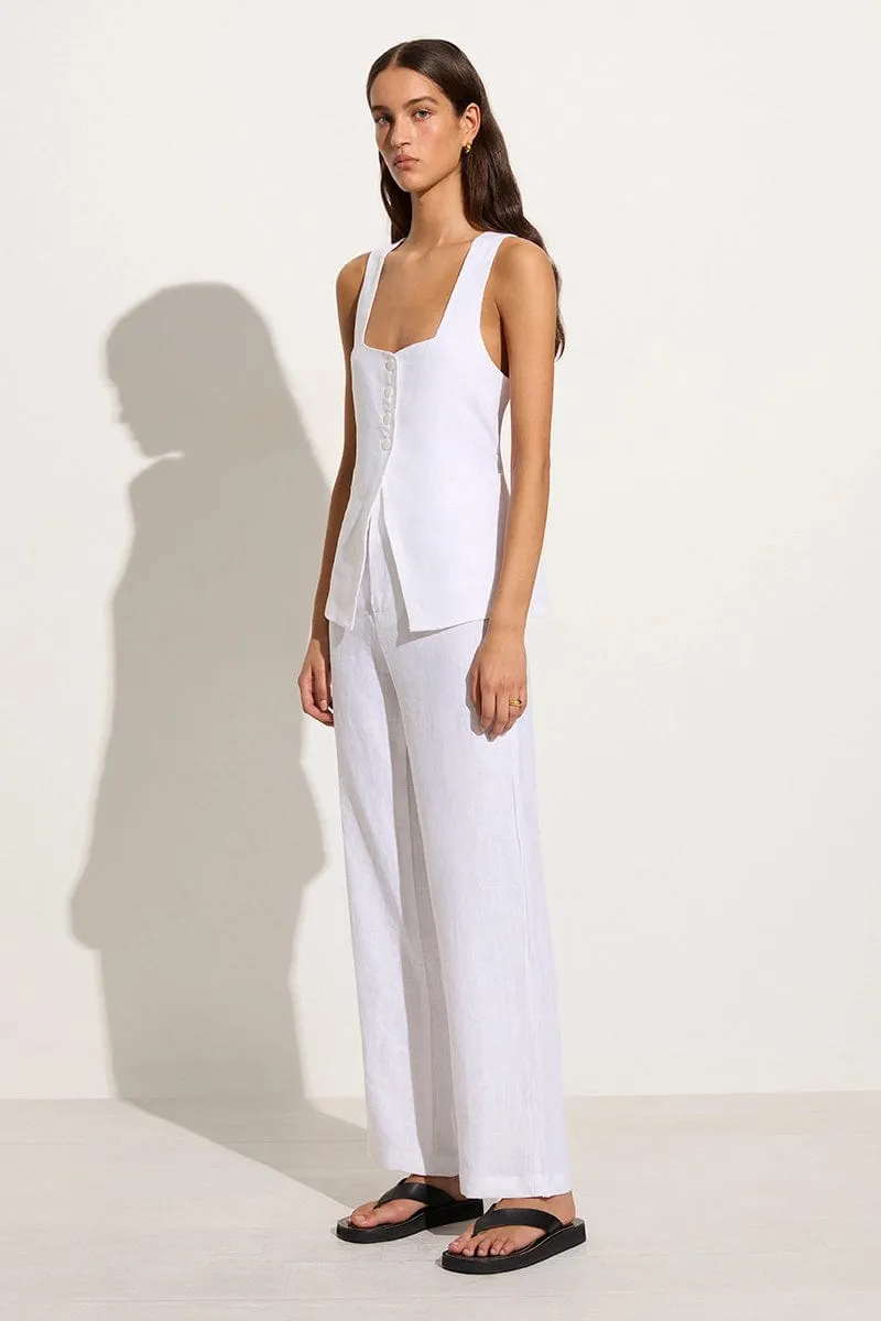 Isotta Pant White - Final Sale sold by Faithfull the Brand product image thumbnail 5