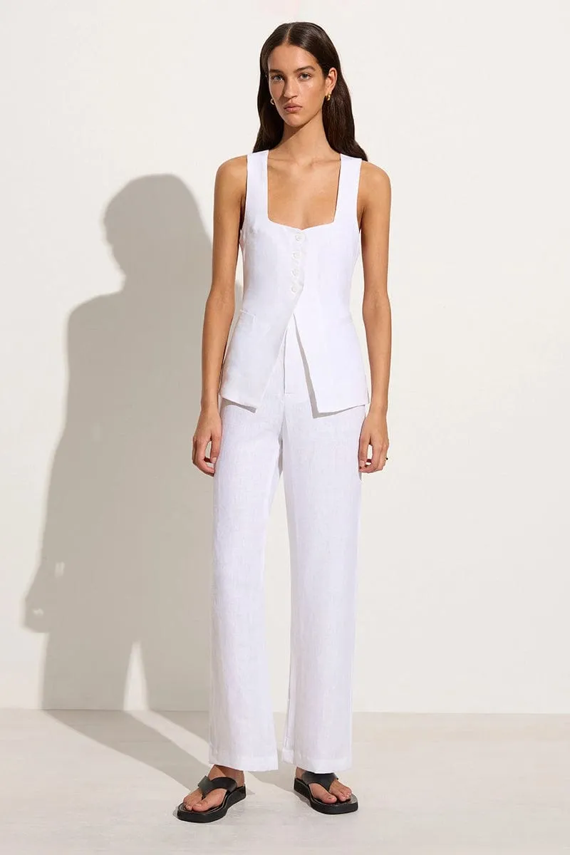 Isotta Pant White - Final Sale sold by Faithfull the Brand