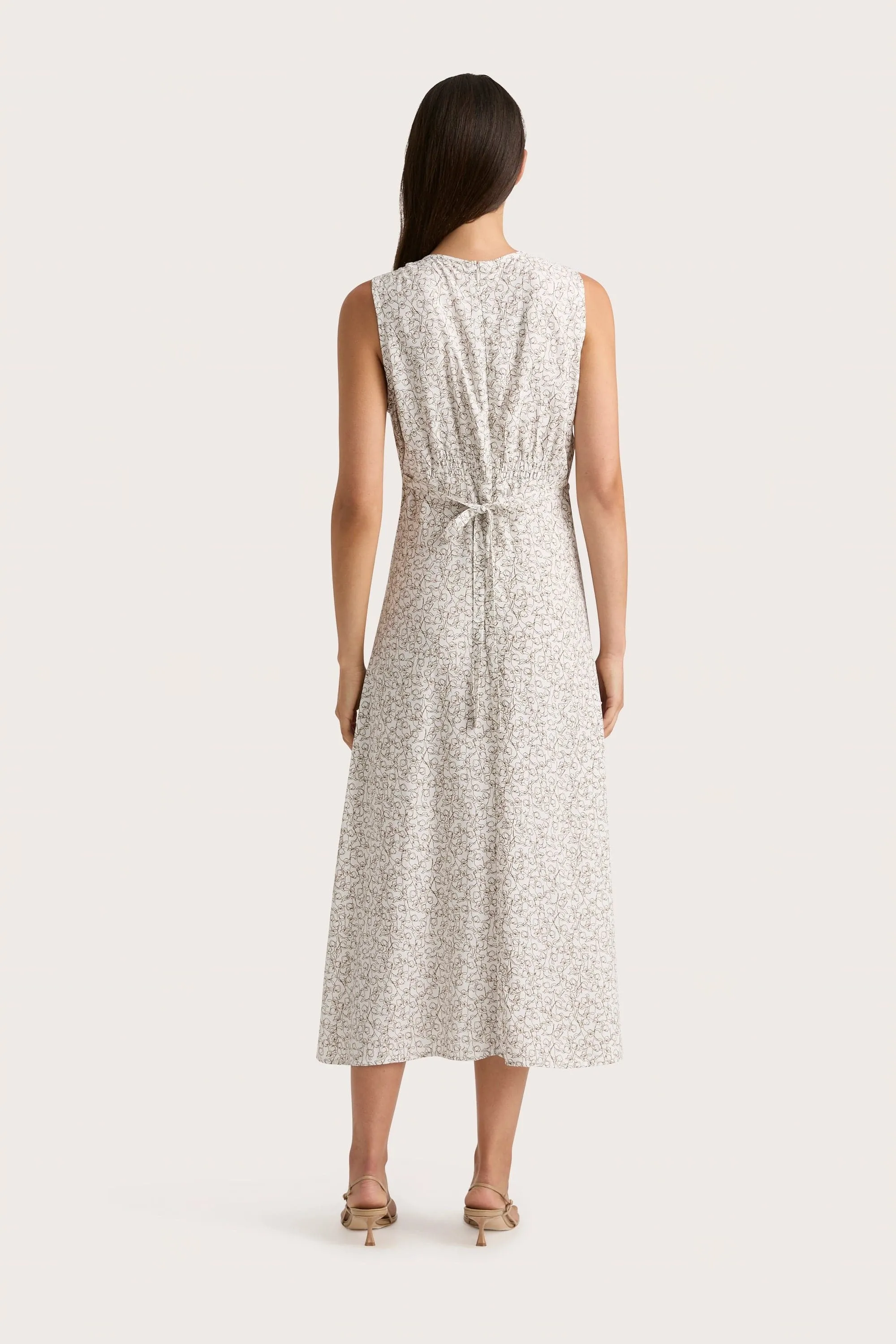 Oceane Midi Dress Calla Umber - Final Sale sold by Faithfull the Brand product image thumbnail 4